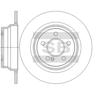 Диск гальмівний (кратно 2) задній MB E-CLASS W211 (-09) (D=300.0mm) HI-Q SANGSIN SD5424