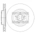 Диск тормозной (кратно 2) передний (вентилируемый) MB A-CLASS (05-) (D=320.0mm) SANGSIN SD5612 (фото 1)