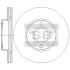 Диск гальмівний (кратно 2) передній (вентильований) VW Caravelle IV (D=279.7mm) HI-Q SANGSIN SD5714 (фото 1)