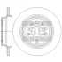 Диск гальмівний (кратно 2) задній Volvo S60 (-10) (D=288.0mm) HI-Q SANGSIN SD6104 (фото 1)