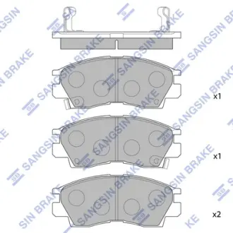 Колодки торм. перед. Hyundai Grandeure/Mitsubishi Galant/Sapporo SANGSIN SP1046F