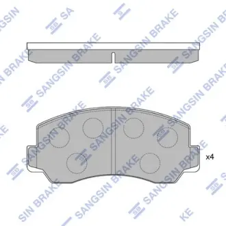 Колодки дискового тормоза SANGSIN SP1057