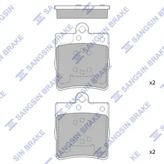 Колодки тормозные передние Mercedes SANGSIN SP1089