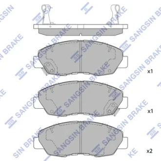 Колодки дискового тормоза SANGSIN SP1109B