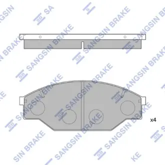 Колодки гальмівні передні Toyota Hi-Lux HI-Q SANGSIN SP1121