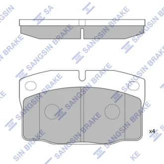 Колодки гальмівні передні Opel Vectra C (05-), Volvo S40, V40 HI-Q SANGSIN SP1258