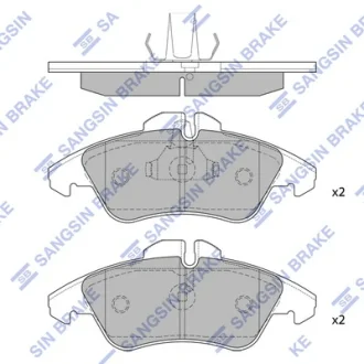 Колодки гальмівні передні VW LT28-46 (-06) HI-Q SANGSIN SP1273A