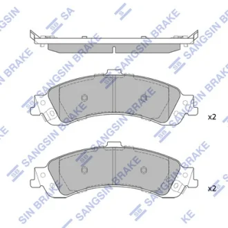 Колодки гальмівні задні (дискові) Chevrolet Tahoe (-06),Cadillac Escalade (-06) HI-Q SANGSIN SP1370
