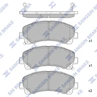Колодки дискового тормоза SANGSIN SP1409