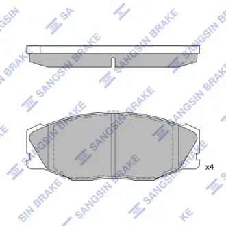 Колодки дискового тормоза SANGSIN SP1421