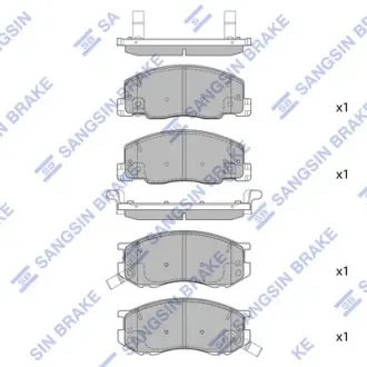 Колодки дискового тормоза SANGSIN SP1433