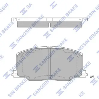 Колодки дискового тормоза SANGSIN SP1436