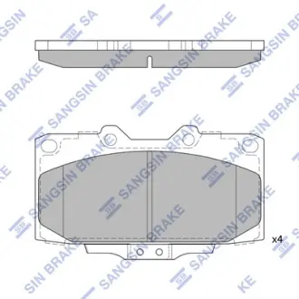 Колодки дискового тормоза SANGSIN SP1486