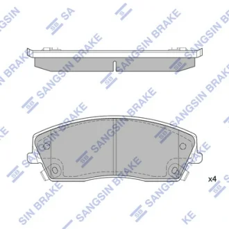 Колодки гальмівні передні Chrysler 300 (11-), Dodge Charger (11-) HI-Q SANGSIN SP1507