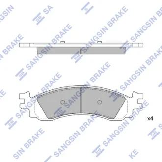 Колодки гальмівні передні Ford Explorer (06-), Taurus (11-) HI-Q SANGSIN SP1510