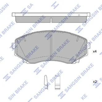 Колодки гальмівні передні Mitsubishi Pajero Sport III (KS) (15-) HI-Q SANGSIN SP1527A