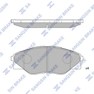Колодки гальмівні передні Toyota Hilux III (05-) HI-Q SANGSIN SP1544