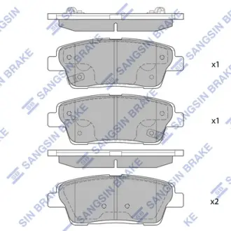 Колодки дискового тормоза SANGSIN SP1546