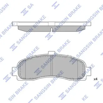 Колодки дискового тормоза SANGSIN SP1586
