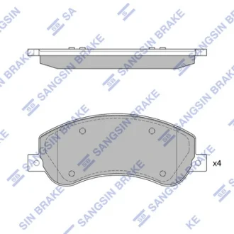 Колодки гальмівні передні VW Amarok (10-) HI-Q SANGSIN SP1675A
