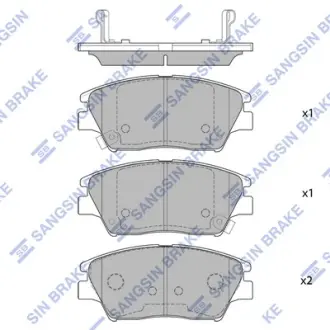 Колодки дискового тормоза SANGSIN SP1761