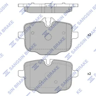 Колодки гальмівні задні BMW 5 (F10, F11, F18) (10-), 6 (F12, F13) (11-) HI-Q SANGSIN SP1793