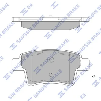 Колодки гальмівні задні Citroen C4 Picasso I (07-) HI-Q SANGSIN SP1831