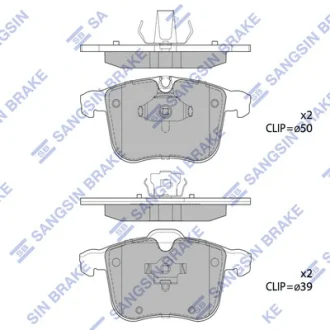 Колодки гальмівні передні Opel Signum (03-), SAAB 9-3 (YS3F) (07-) HI-Q SANGSIN SP1926