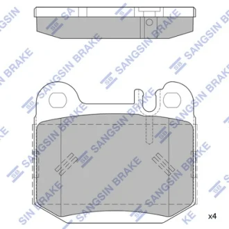Колодки гальмівні задні (дискові) MB ML230 (W163) (-05) HI-Q SANGSIN SP1930