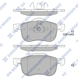 Колодки гальмівні передні Volvo S60 (-10), S80 (-06), V70 (05-) HI-Q SANGSIN SP2122
