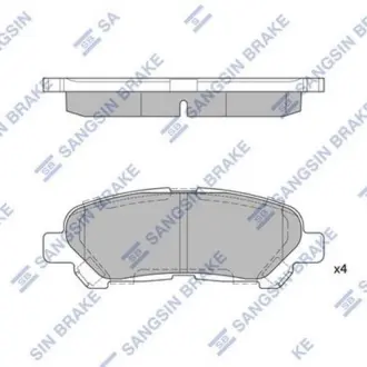 Колодка гальм. диск. TOYOTA HIGHLANDER задн. (вир-во) SANGSIN SP2136