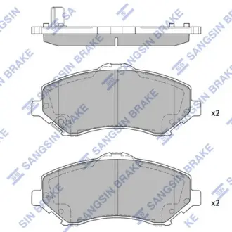 Колодки дискового тормоза SANGSIN SP2185