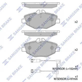 Колодки дискового тормоза SANGSIN SP2194