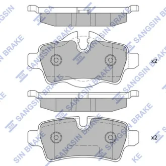 Колодки гальмівні задні Mini Cooper (07-)  HI-Q SANGSIN SP2246
