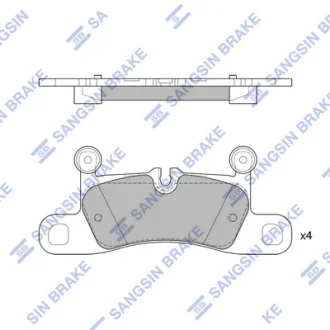 Колодки гальмівні задні (дискові) VW Touareg (11-), Porsche Cayenne (11-) HI-Q SANGSIN SP2319
