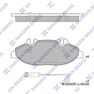Колодки гальмівні передні MB VIANO (W639) (03-) HI-Q SANGSIN SP2331