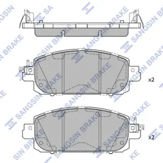 Колодки дискового тормоза SANGSIN SP2772