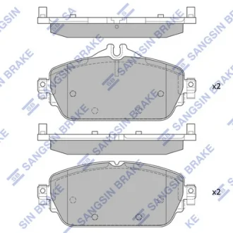 Колодки гальмівні передні MB C180, C200 (W205) (13-) HI-Q SANGSIN SP4044