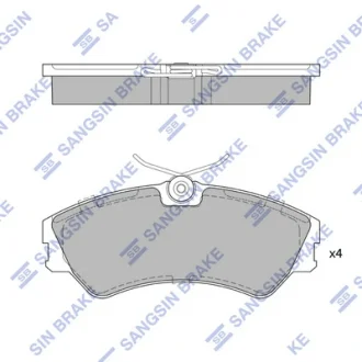 Колодки гальмівні передні VW Transporter (-03) HI-Q SANGSIN SP4053