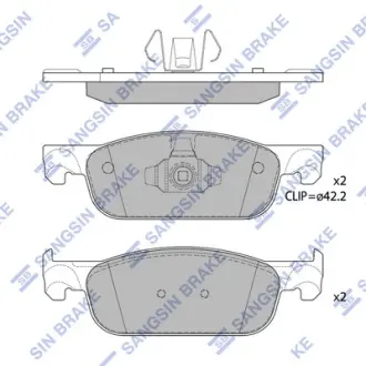 Гальмiвнi колодки кт. SANGSIN SP4054