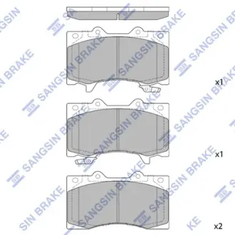 Колодки дискового тормоза SANGSIN SP4090