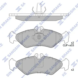 Колодки гальмівні задні VW LT 28-35 II (-06) HI-Q SANGSIN SP4094