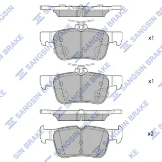 Колодки гальмівні задні Ford Galaxy EcoBoost (15-), Mondeo (15-) HI-Q SANGSIN SP4171