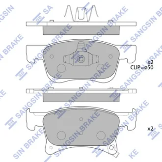 Колодки гальмівні передні Opel Adam (13-), Corsa (14-) HI-Q SANGSIN SP4194