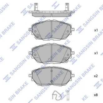 Колодки дискового тормоза SANGSIN SP4213
