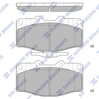 Колодки тормозные передние Toyota HiLux VI (N1)(-06) SANGSIN SP4245