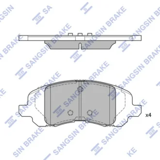 Комплект гальмівних колодок SANGSIN SP4276