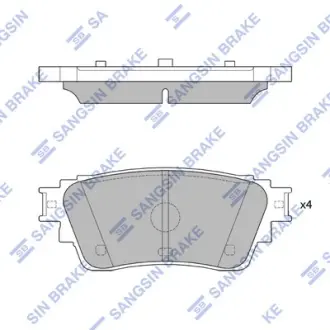 Колодки гальмівні задні Mitsubishi Outlander (22-) HI-Q SANGSIN SP4338