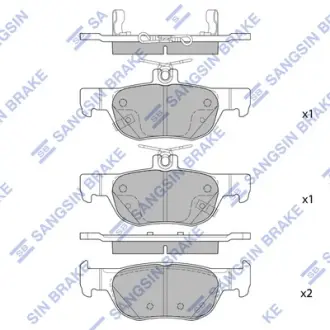 Колодки гальмівні задні Mazda 3 (19-), CX30 (20-) HI-Q SANGSIN SP4382