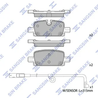 Колодки гальмівні задні Chevrolet Tahoe (22-), GMC Yukon (22-), Cadillac Escalade (22-) HI-Q SANGSIN SP4395